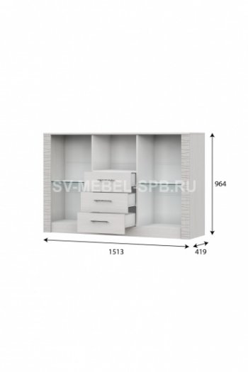 Комод-витрина Гамма 20 (sv) в Мирном - mebel154.com