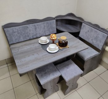 Кухонный уголок Миссия с полкой ткань в Мирном - mebel154.com