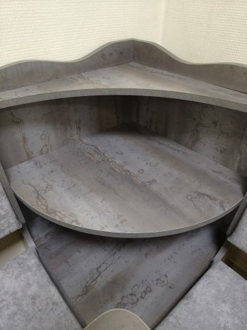 Кухонный уголок Миссия с полкой ткань в Мирном - mebel154.com