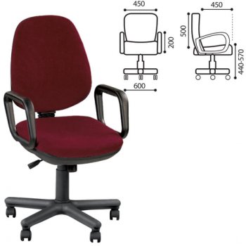 Кресло Comfort GTP, с подлокотниками в Мирном - mebel154.com
