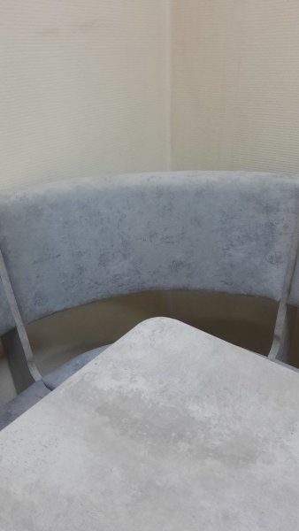 Кухонный уголок Миссия V велюр (цемент) в Мирном - mebel154.com