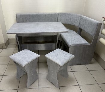 Кухонный уголок Миссия V велюр (сириус) в Мирном - mebel154.com