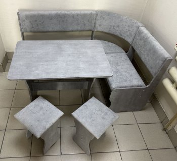 Кухонный уголок Миссия V велюр (сириус) в Мирном - mebel154.com