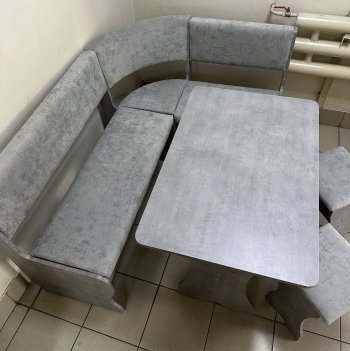Кухонный уголок Миссия V велюр (сириус) в Мирном - mebel154.com