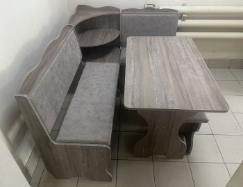 Кухонный уголок Миссия с полкой, ткань(локи) в Мирном - mebel154.com