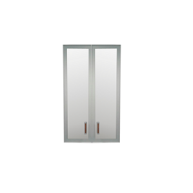 Комплект дверей Приоритет стекло в алюм. рамке К-981 (К-945, КФ-945) в Мирном - mebel154.com