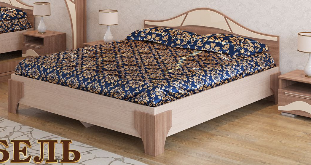Кровать  1400 Лагуна-5(основание-щит) в Мирном - mebel154.com