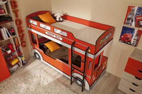 Кровать двухъярусная детская Автобус в Мирном - mebel154.com