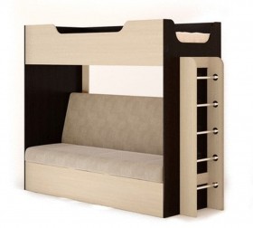 Кровать двухъярусная с диваном в Мирном - mebel154.com