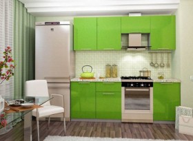 Кухня Олива зеленый металлик модульная в Мирном - mebel154.com