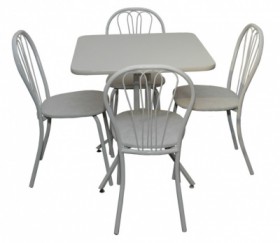 Набор стол пластиковый, 4 стула в Мирном - mebel154.com