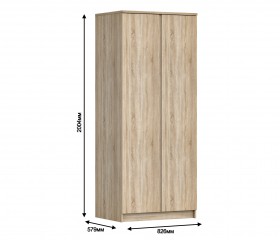 Шкаф 2-х дверный Кито СБ-2309 в Мирном - mebel154.com