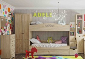 Шкаф для одежды 2-х дверный 92 Adele в Мирном - mebel154.com