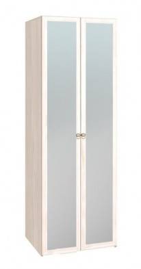 Шкаф для одежды 2-х дверный с зеркалом 54-2 Бриз в Мирном - mebel154.com