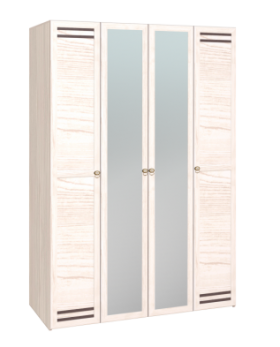 Шкаф для одежды 4-х дверный 555 Бриз в Мирном - mebel154.com