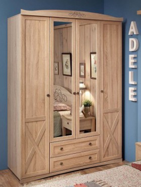 Шкаф для одежды 4-х дверный 9 Adele в Мирном - mebel154.com