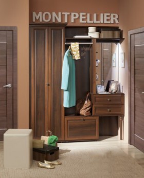 Шкаф-пенал для одежды и белья 3 Montpellier в Мирном - mebel154.com