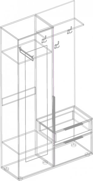 Прихожая Лео(велес) в Мирном - mebel154.com